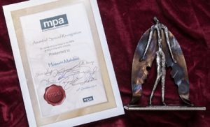 Award for outstanding services to the Master Photographers Association